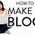 how to sign up for a blog