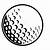how to sketch a golf ball
