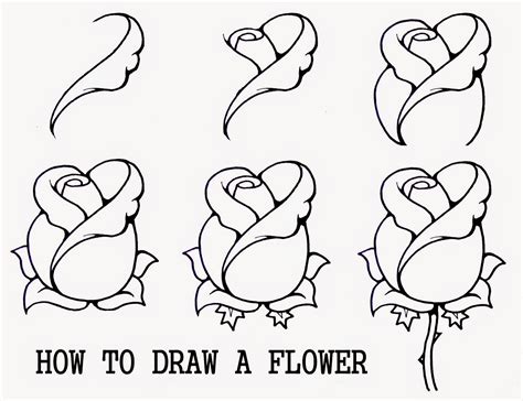 how to draw a rose Easy step by step for beginners YouTube