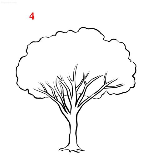 Simple Tree Line Drawing at GetDrawings Free download