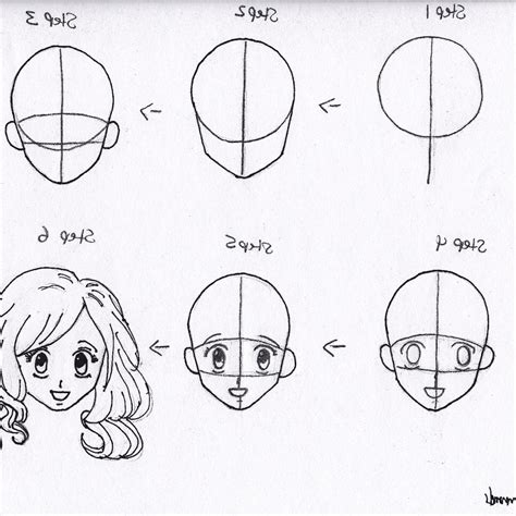 Tutorial Video How to draw Anime girl beginners by