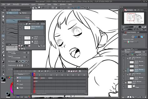 Inking on sketch clip studio paint YouTube