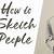 how to sketch someone from a picture