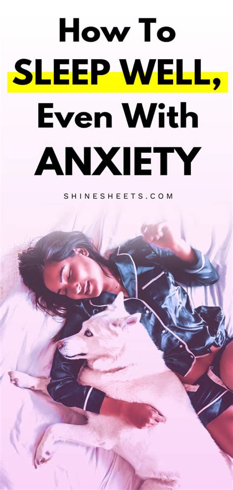 how to sleep with anxiety