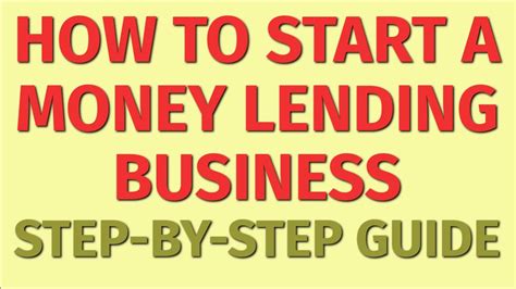 how to start a lending business