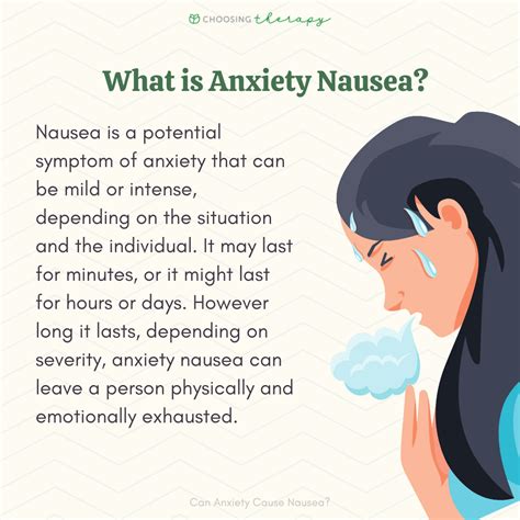 how to stop anxiety nausea