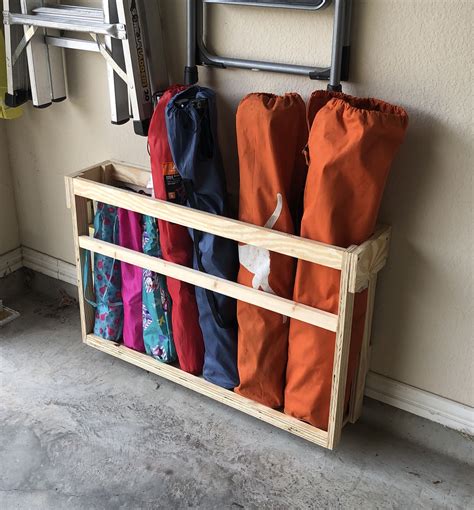 how to store camping chairs in garage