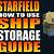 how to store things in your ship starfield