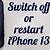how to switch off iphone 13 when frozen meat