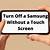 how to switch off samsung without touching screen drawing extension