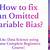 how to test for omitted variable bias