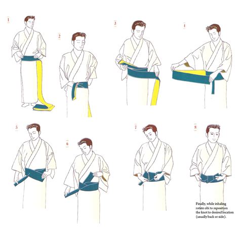 How To Tie an Obi Hanhaba Bunko Style