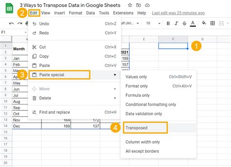 transpose Google Sheets transposing multiple column data into row