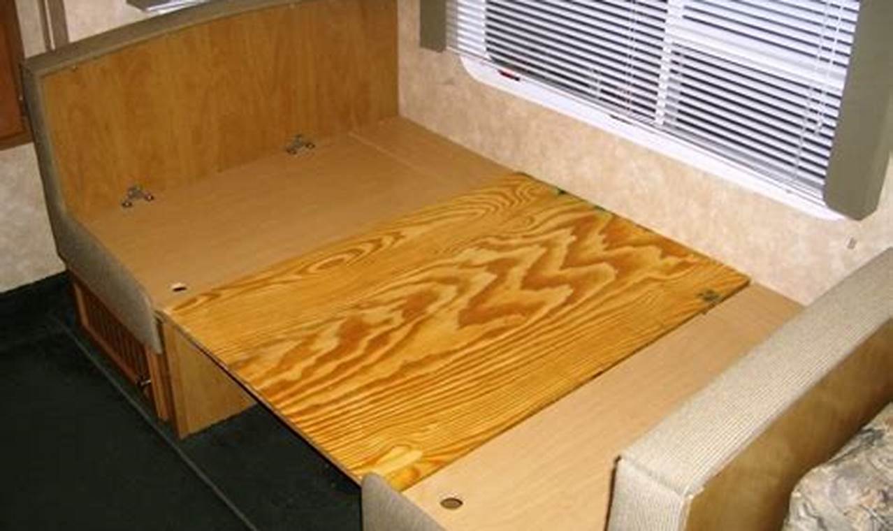 How to Turn a Camper Table Into a Bed