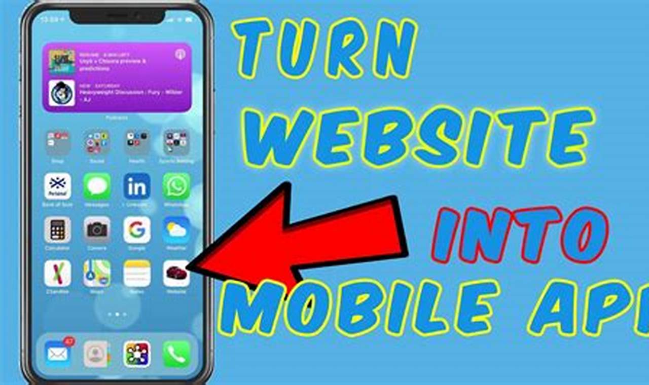 How To Turn A Website Into An App On Iphone