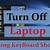 how to turn off laptop by using keyboard