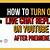 how to turn off live chat replay on youtube