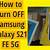 how to turn off samsung s21fe 5g