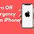 how to turn off sos on iphone 12 plus