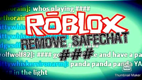how to turn off the safe chat in roblox