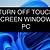 how to turn off touch screen on hp laptop windows 11
