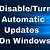 how to turn off win 10 update permanently closed banner