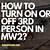 how to turn on 3rd person mw2