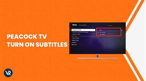 How to Turn Subtitles On or Off on Peacock TV