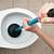 how to unblock a toilet with a plunger