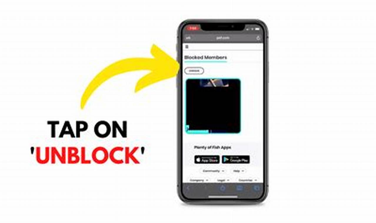 how to unblock someone on pof android app