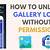 how to unlock gallery lock free