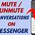 how to unmute someone on messenger