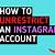 how to unrestrict instagram account