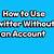 how to use a twitter account
