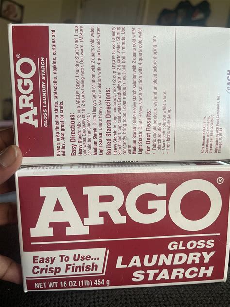 Argo Laundry Starch How should I make it? You decide. YouTube