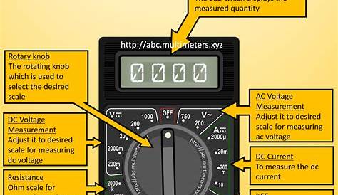How To Use Multimeter Pdf A Electric Current Voltage