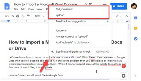Google Docs Spell Check CustomGuide