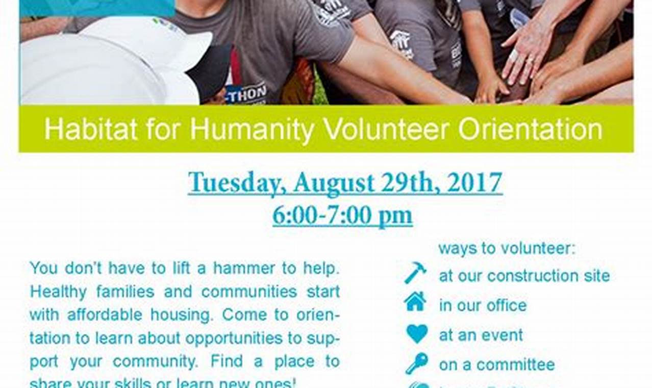 How to Volunteer for Habitat for Humanity