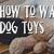 how to wash dog toys