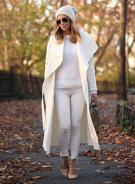 10 Ways to Wear White Jeans All Winter Long Glamour