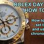 how to wind a rolex daytona watch