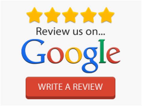 Google 5 Stars Google Write A Review Button, HD Png Download kindpng