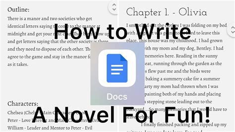 How To Write A Book In Google Docs