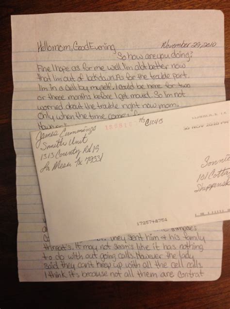 prisoner letter page 1 Blue Ridge Christian News