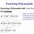 how to write a polynomial in factored form