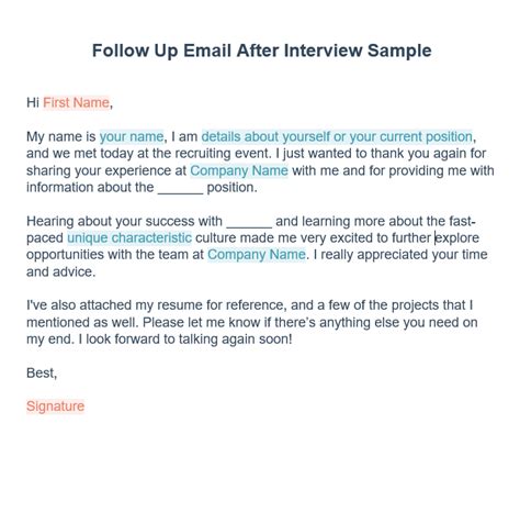 How to write good follow up emails after the interview (with email