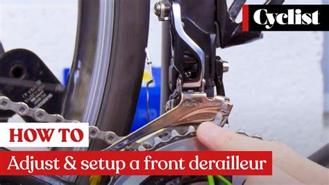 how adjust front derailleur