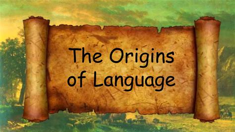 The Origins Of Language: How Are The World's Languages Actually Created