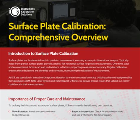 How Are Surface Plates Calibrated