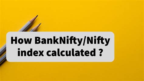 how bank nifty index is calculated